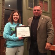 Kiley Walch Receives City of Belding Good Neighbor Award
